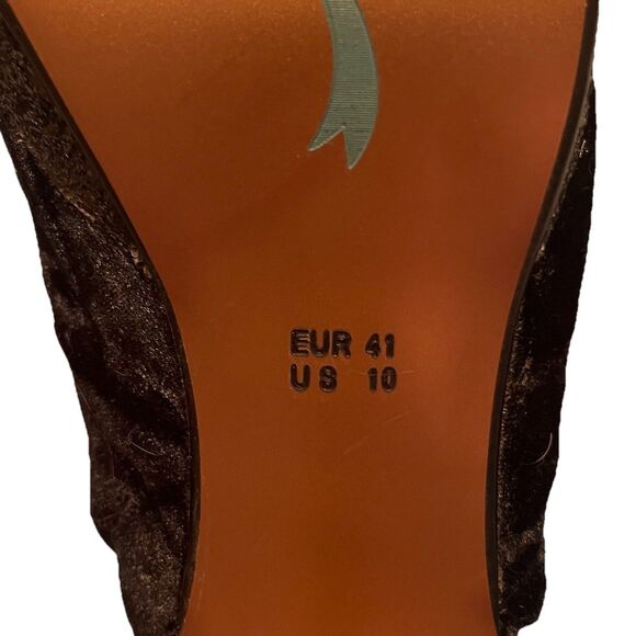 Poetic Licence Perfectly Lovely Black Velvet Glitter Platform Heels Size 10 NIB - Picture 10 of 16